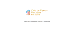 Desktop Screenshot of clubdedamasperuanasenitalia.org