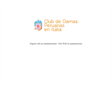 Tablet Screenshot of clubdedamasperuanasenitalia.org